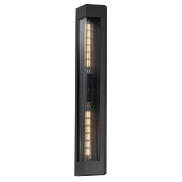 Maxim Lighting Triform 32" Outdoor Wall Sconce - 120V - Black / Antique Brass