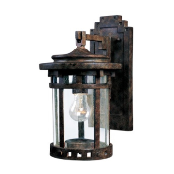 Maxim Lighting Santa Barbara Die Cast 1-Light Outdoor Wall Lantern - 120V - Sienna
