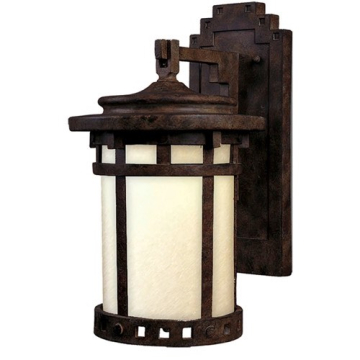 Maxim Lighting Santa Barbara Dark Sky 1-Light Outdoor Wall Lantern - 120V - Sienna