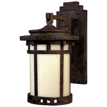 Maxim Lighting Santa Barbara Dark Sky 1-Light Medium Outdoor Wall Lantern - 120V - Sienna