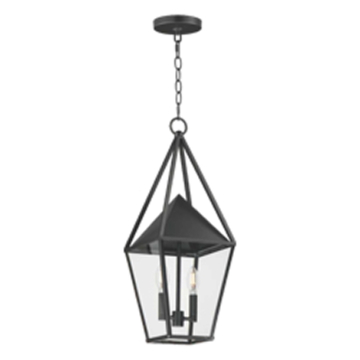 Maxim Lighting Bavaria 2-Light Large Outdoor Pendant - 120V - Black