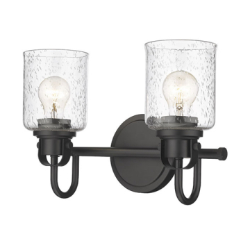 Z-Lite Kinsley 2-Light Vanity - 120V - Matte Black