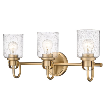 Z-Lite Kinsley 3-Light Vanity - 120V - Heirloom Gold