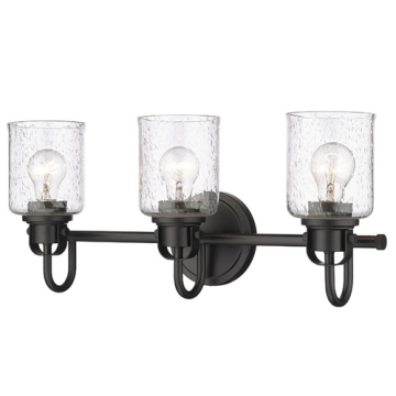 Z-Lite Kinsley 3-Light Vanity - 120V - Matte Black