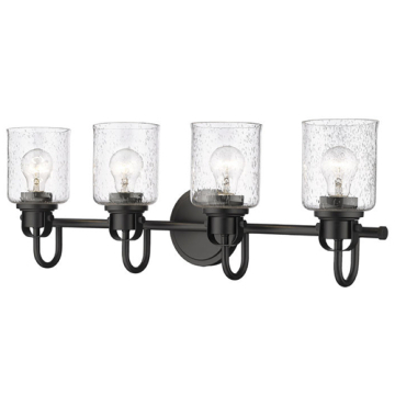 Z-Lite Kinsley 4-Light Vanity - 120V - Matte Black
