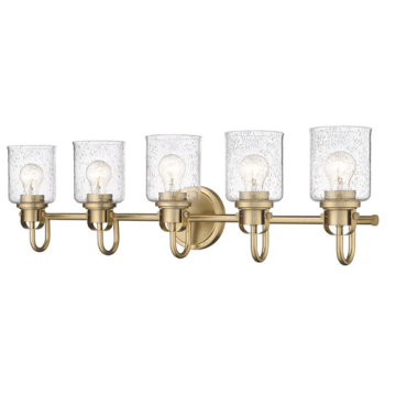 Z-Lite Kinsley 5-Light Vanity - 120V - Heirloom Gold