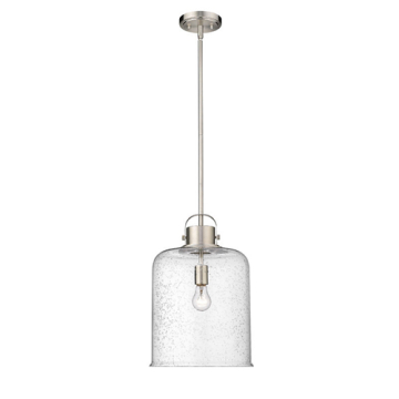 Z-Lite Kinsley 12" 1-Light Pendant - 120V - Brushed Nickel