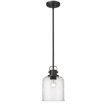 Z-Lite Kinsley 8" 1-Light Pendant - 120V - Matte Black