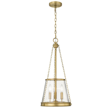 Z-Lite Prescott 3-Light Pendant - 120V - Rubbed Brass