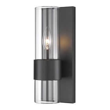 Z-Lite Lawson 1-Light Wall Sconce - 120V - Matte Black
