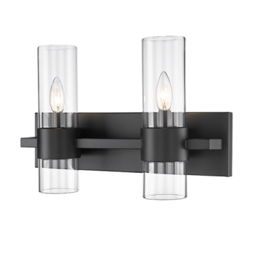 Z-Lite Lawson 2-Light Vanity - 120V - Matte Black