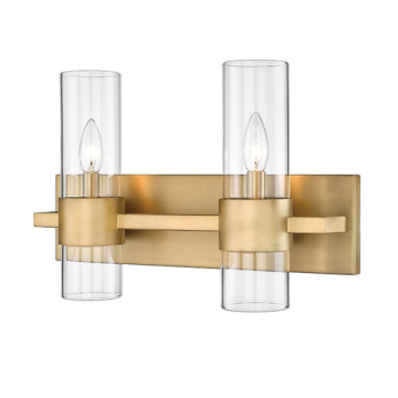 Z-Lite Lawson 2-Light Vanity - 120V - Rubbed Brass