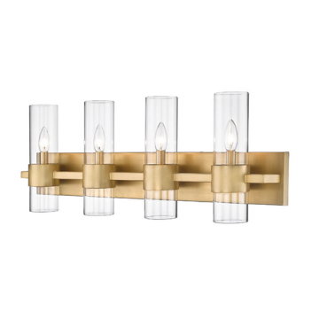 Z-Lite Lawson 4-Light Vanity - 120V - Rubbed Brass