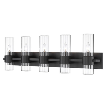 Z-Lite Lawson 5-Light Vanity - 120V - Matte Black