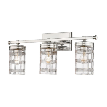 Z-Lite Archer 3-Light Vanity - 120V - Polished Nickel