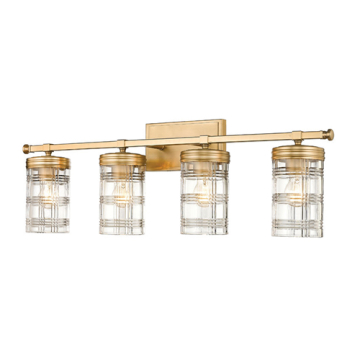 Z-Lite Archer 4-Light Vanity - 120V - Heirloom Gold