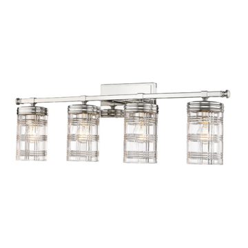 Z-Lite Archer 4-Light Vanity - 120V - Polished Nickel