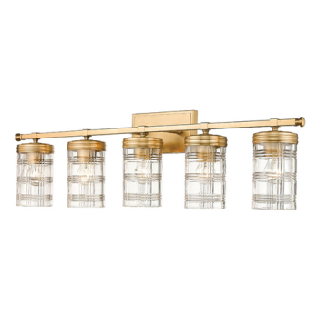 Z-Lite Archer 5-Light Vanity - 120V - Heirloom Gold