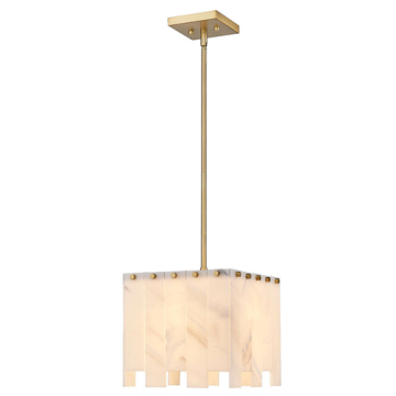 Z-Lite Viviana 12" 1-Light Pendant - 120V - Rubbed Brass