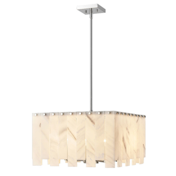 Z-Lite Viviana 20" 8-Light Chandelier - 120V - Polished Nickel
