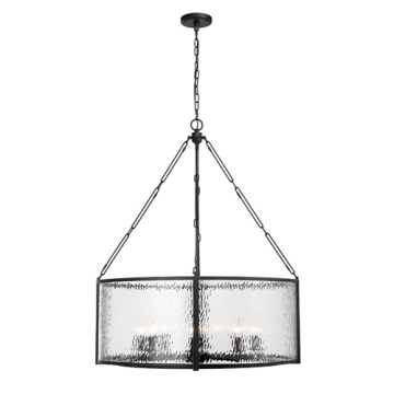 Z-Lite Barrington 8-Light Chandelier - 120V - Matte Black