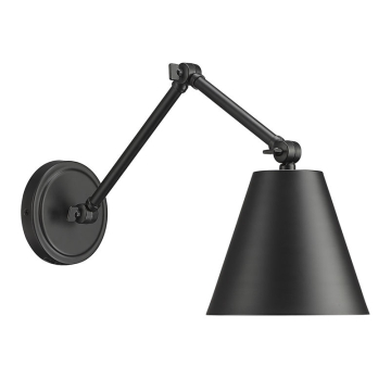 Z-Lite Regent 1-Light Wall Sconce - 120V - Matte Black