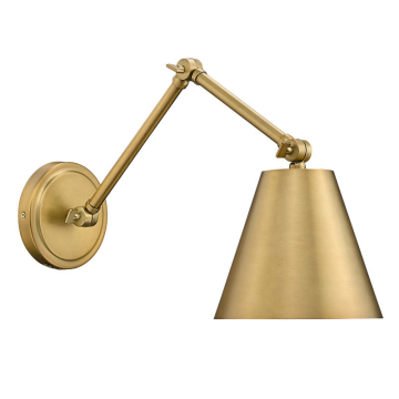 Z-Lite Regent 1-Light Wall Sconce - 120V - Rubbed Brass