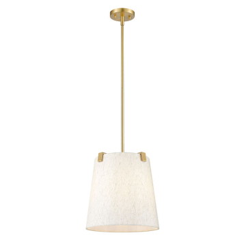 Z-Lite Weston 3-Light Pendant - 120V - Modern Gold / Cream