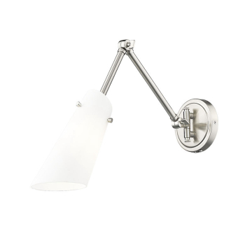 Z-Lite Julia 1-Light Wall Sconce - 120V - Brushed Nickel