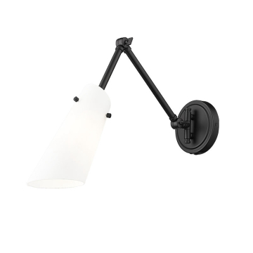 Z-Lite Julia 1-Light Wall Sconce - 120V - Matte Black