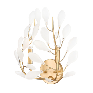 Z-Lite Claudine 2-Light Wall Sconce - 120V - Modern Gold / Frosted