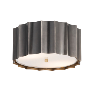Maxim Lighting Allegra Flush Mount - 120V - Gunmetal / Gold