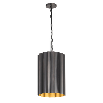 Maxim Lighting Allegra Small 1-Light Pendant - 120V - Gunmetal / Gold