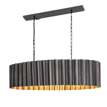 Maxim Lighting Allegra 5-Light Linear Pendant - 120V - Gunmetal / Gold