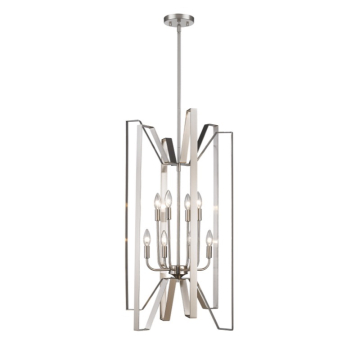 Z-Lite Marsala 19" 8-Light Chandelier - 120V - Brushed Nickel