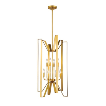 Z-Lite Marsala 19" 8-Light Chandelier - 120V - Polished Metallic Gold