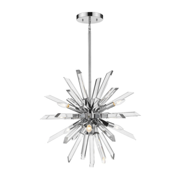 Z-Lite Burst 6-Light Chandelier - 120V - Chrome