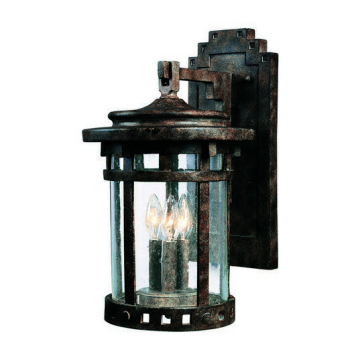 Maxim Lighting Santa Barbara VX 3-Light Large Outdoor Wall Lantern - 120V - Sienna