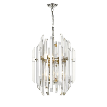 Z-Lite Bova 9-Light Chandelier - 120V - Polished Nickel