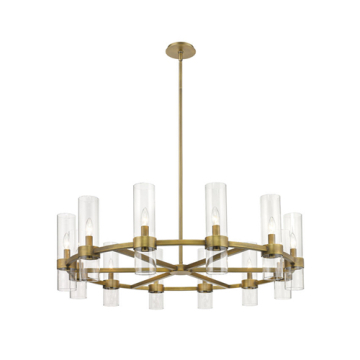Z-Lite Datus 12-Light Chandelier - 120V - Rubbed Brass
