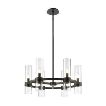 Z-Lite Datus 6-Light Chandelier - 120V - Matte Black