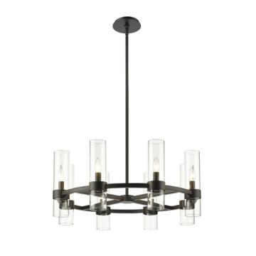 Z-Lite Datus 8-Light Chandelier - 120V - Matte Black