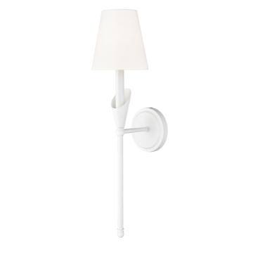 Z-Lite Claudelle 1-Light Wall Sconce - 120V - Tundra White / White