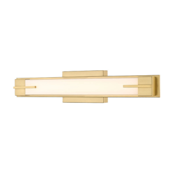 Z-Lite Chase 23" LED 1-Light Vanity - 23W - CCT Selectable - 1,100 Lumens - 120V - Modern Gold