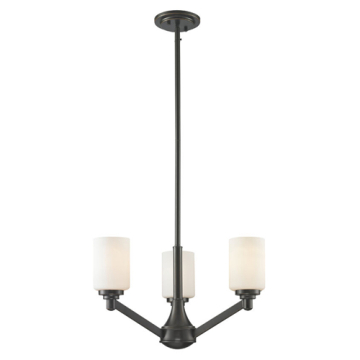 Z-Lite Montego 3-Light Chandelier - 120V - Coppery Bronze