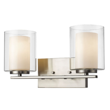 Z-Lite Willow 2-Light Vanity - 120V - Brushed Nickel