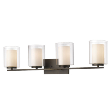 Z-Lite Willow 4-Light Vanity - 120V - Olde Bronze