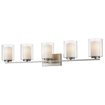 Z-Lite Willow 5-Light Vanity - 120V - Brushed Nickel