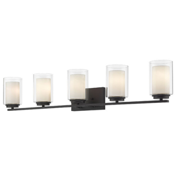 Z-Lite Willow 5-Light Vanity - 120V - Matte Black
