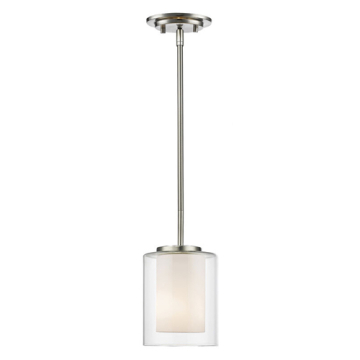Z-Lite Willow 1-Light Pendant - 120V - Brushed Nickel